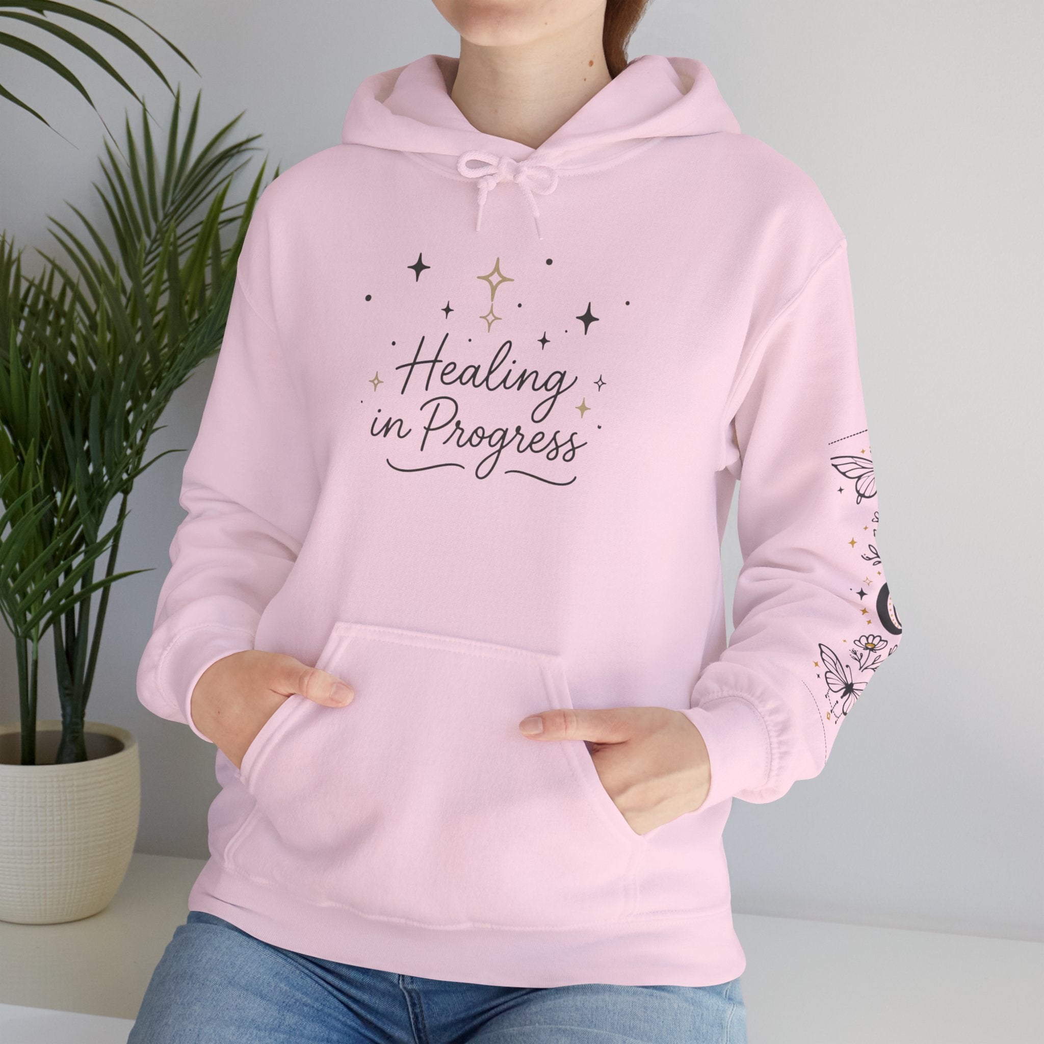 Healing in Progress Hoodie – 'Growing Through What I Go Through' Inspirational Pullover