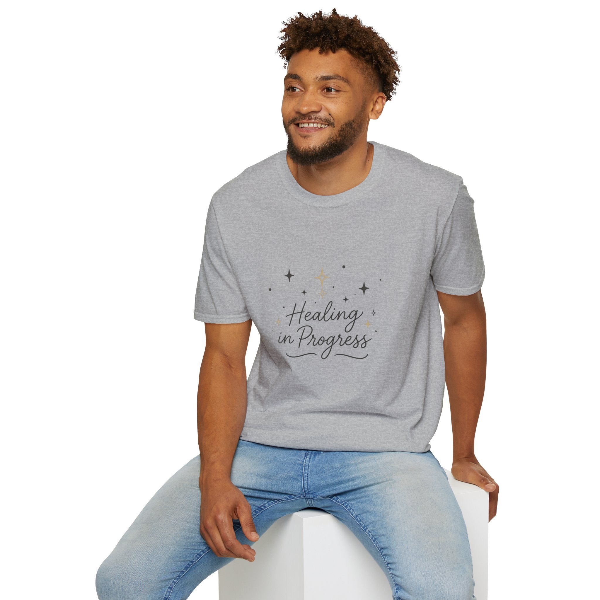 Healing in Progress T-Shirt — "Growing Through What I Go Through" Inspirational Tee