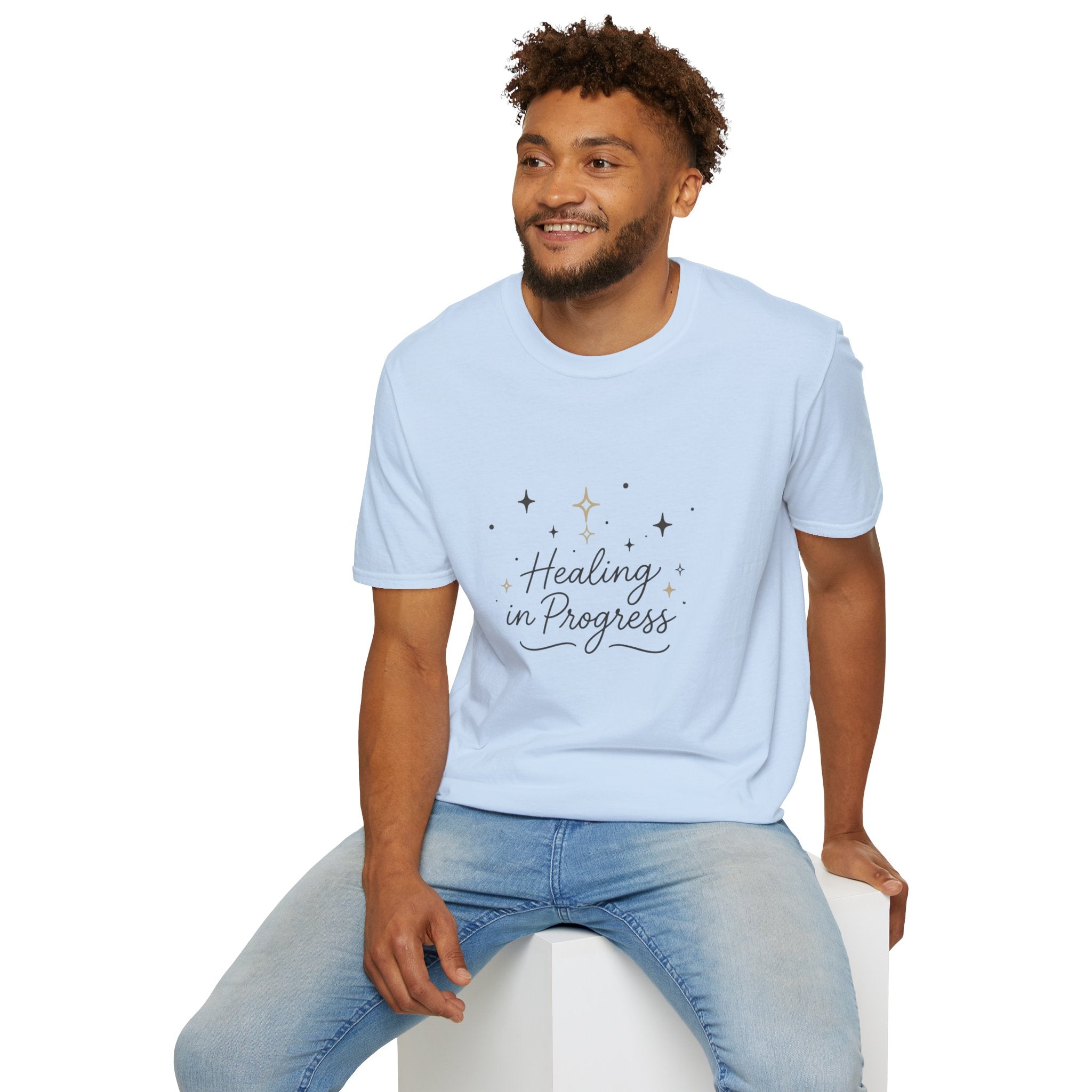 Healing in Progress T-Shirt — "Growing Through What I Go Through" Inspirational Tee