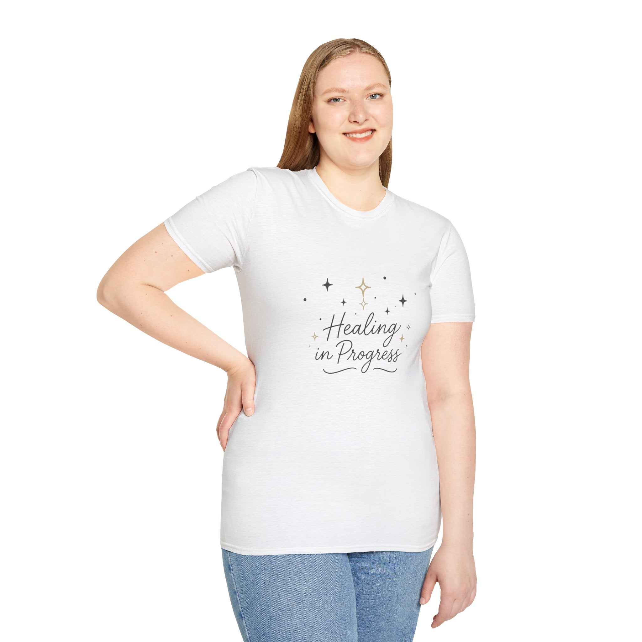 Healing in Progress T-Shirt — "Growing Through What I Go Through" Inspirational Tee