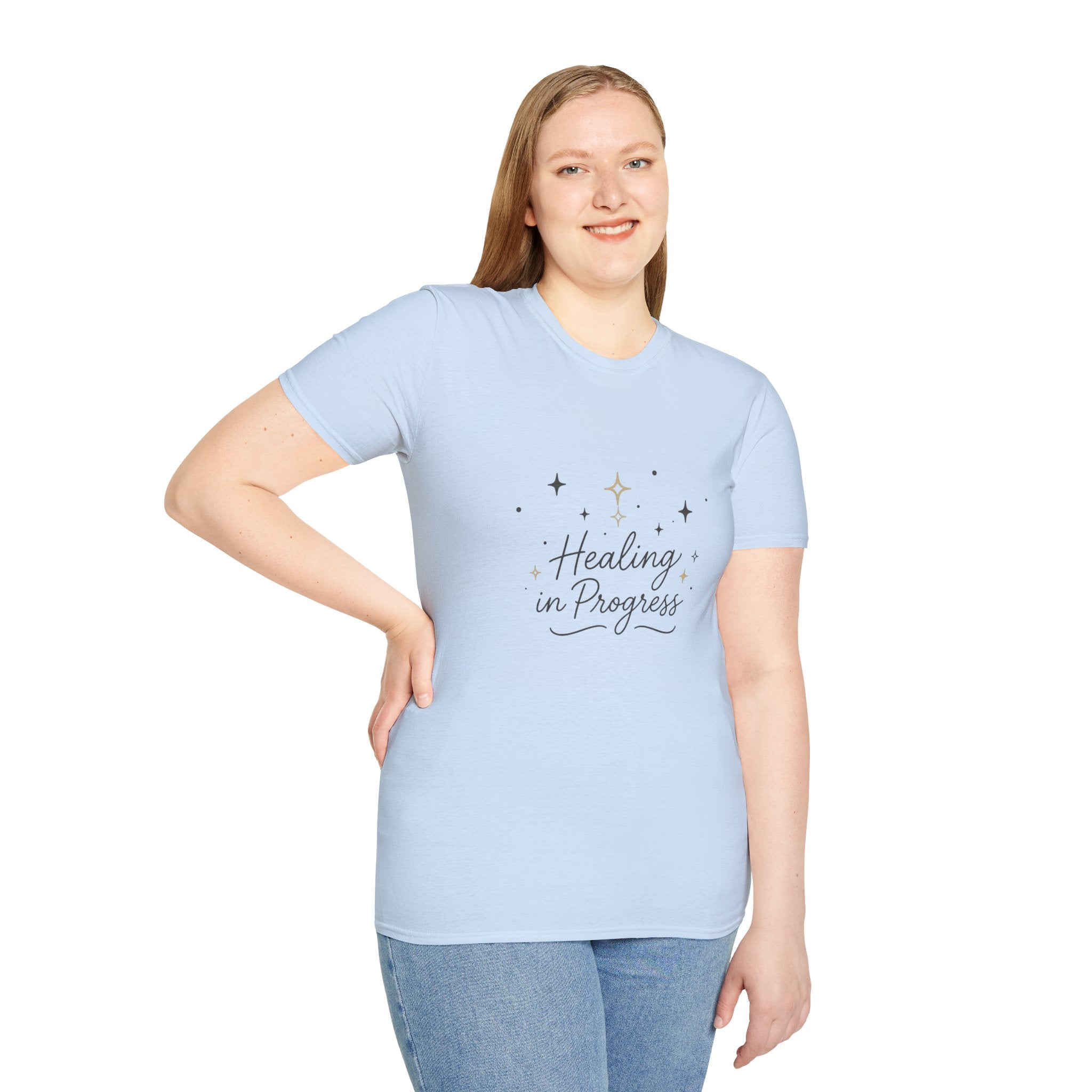 Healing in Progress T-Shirt — "Growing Through What I Go Through" Inspirational Tee