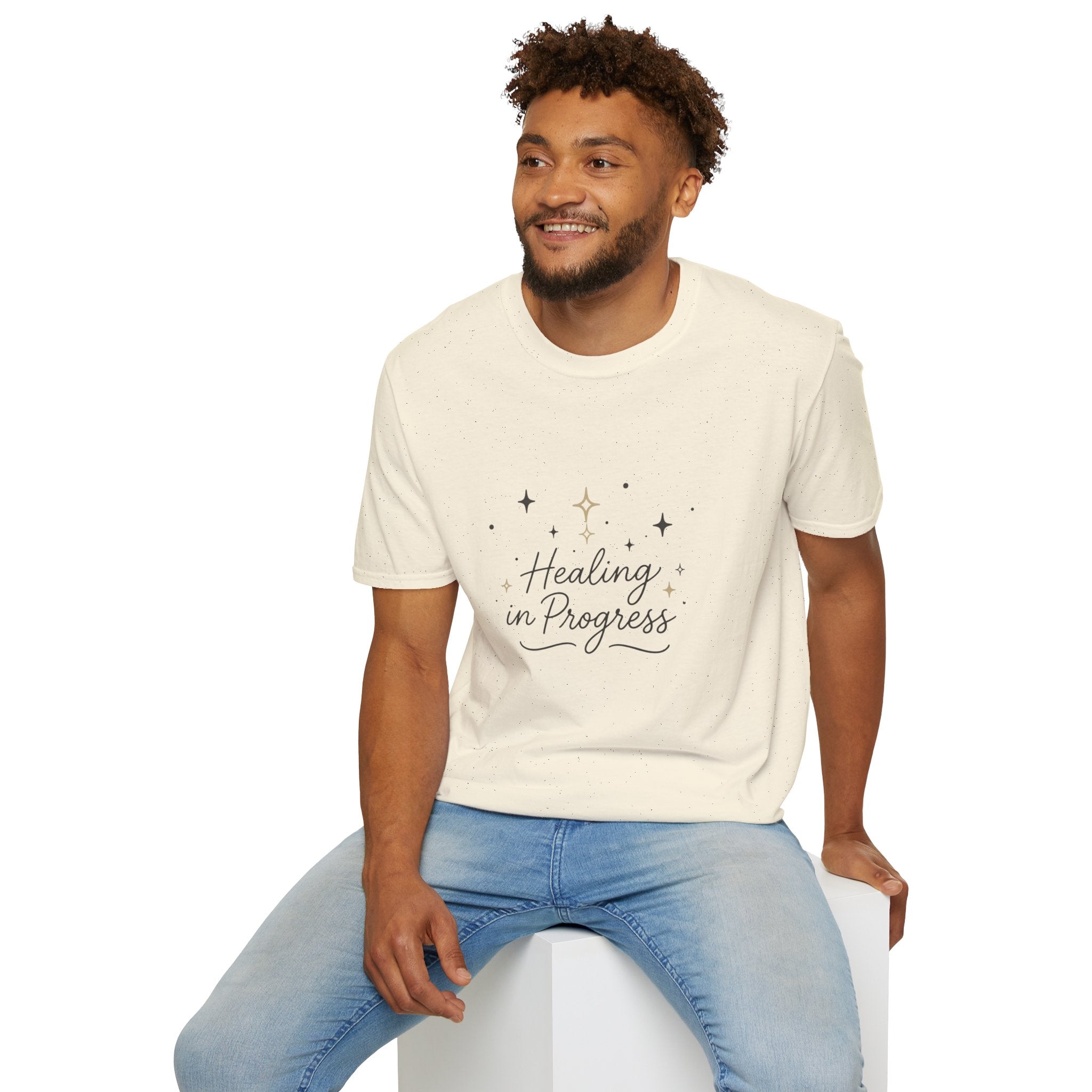 Healing in Progress T-Shirt — "Growing Through What I Go Through" Inspirational Tee