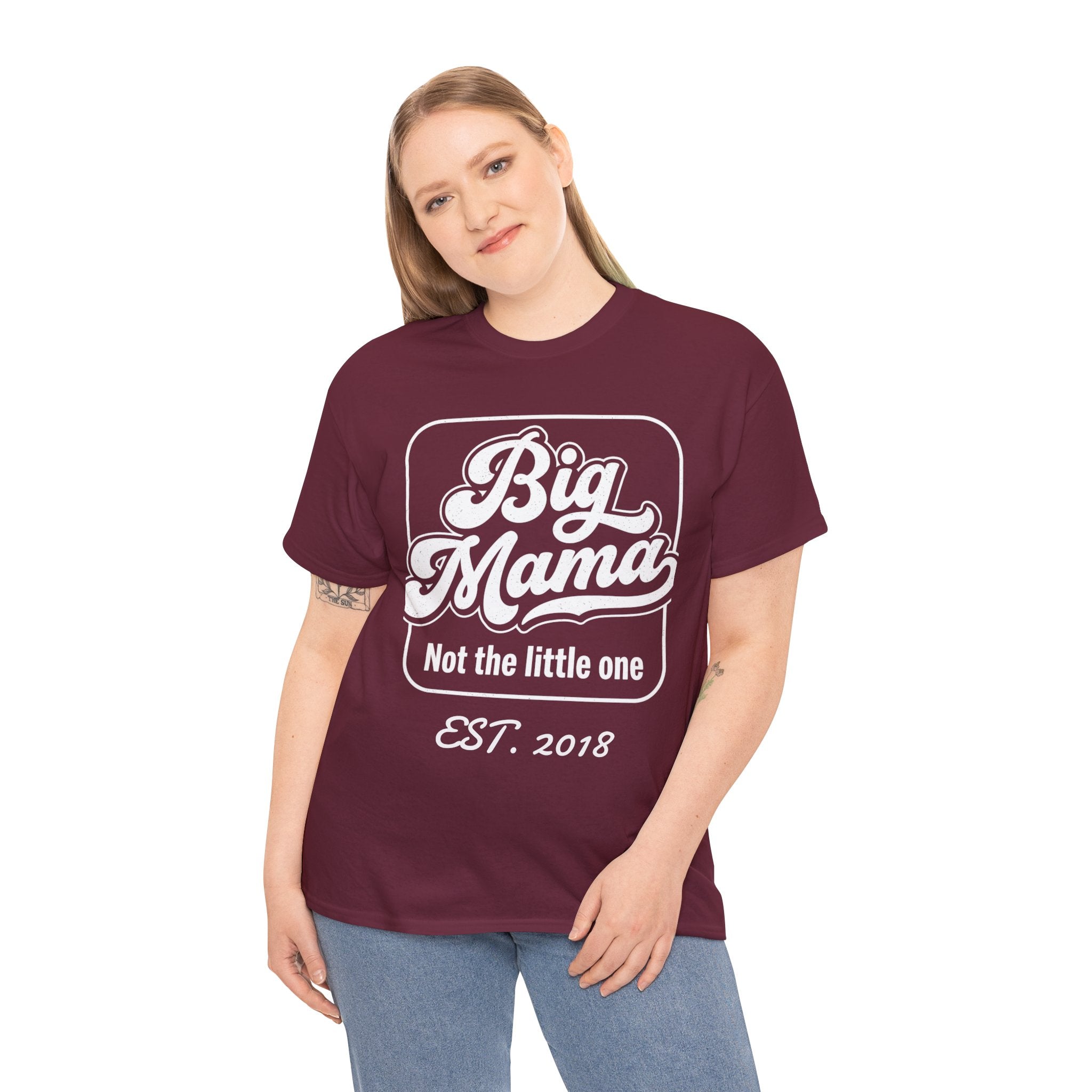 Big Mama Tee "Not the little one" EST. 20XX — Funny Mom T-Shirt