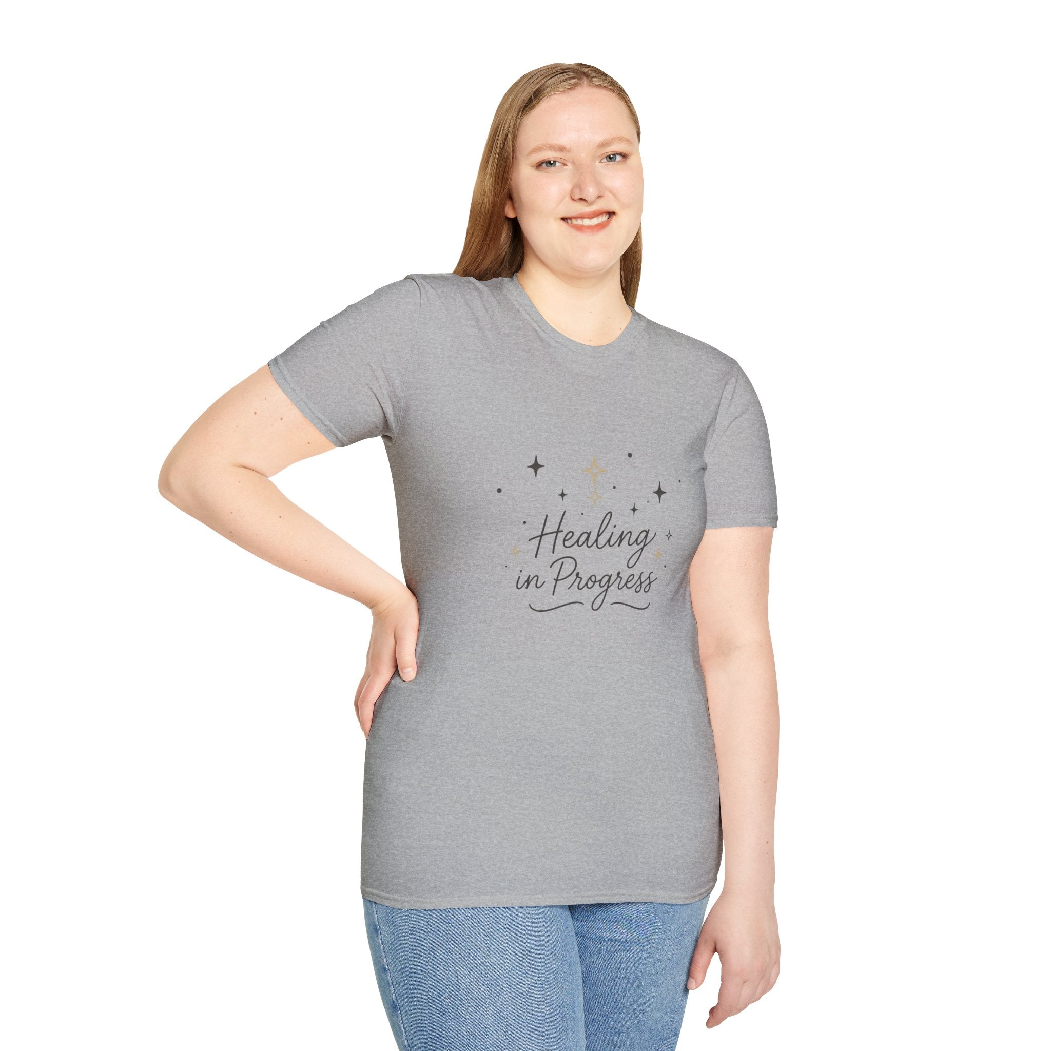 Healing in Progress T-Shirt — "Growing Through What I Go Through" Inspirational Tee