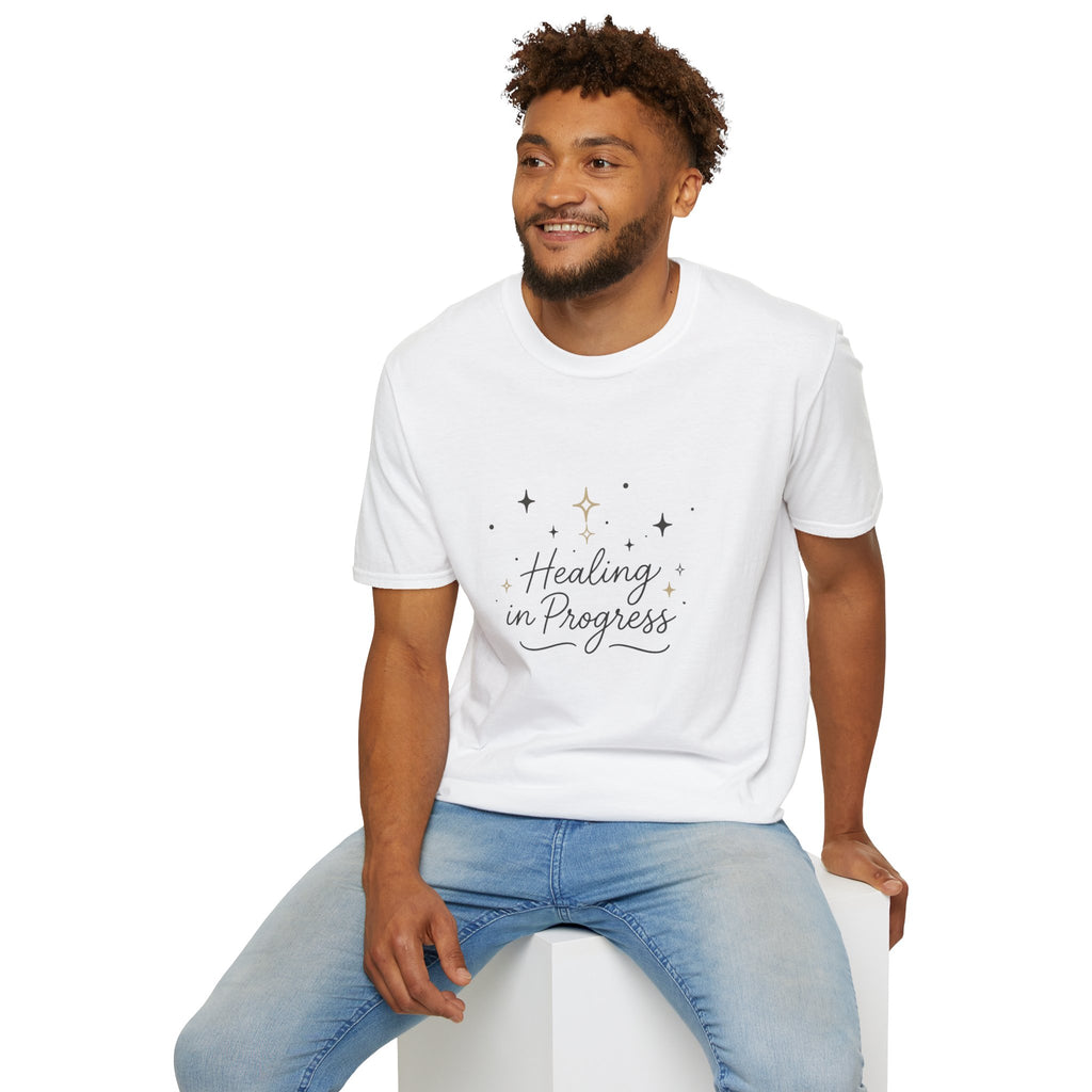 Healing in Progress T-Shirt — "Growing Through What I Go Through" Inspirational Tee